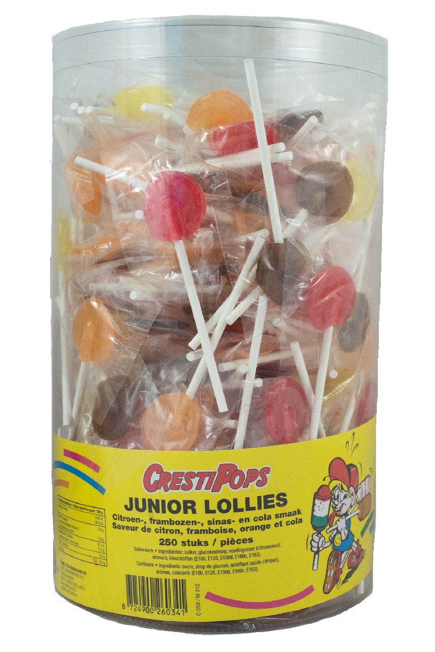 Crestipops Junior Lollies 250 pieces 1 kg