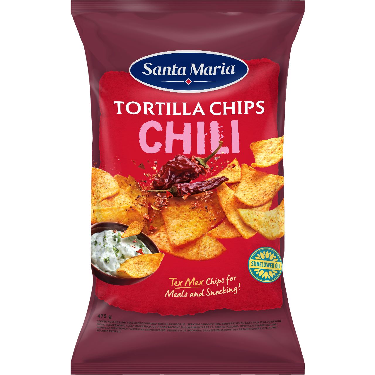 Santa Maria Tortilla Chips Chili 475 g