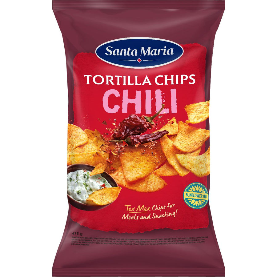 Santa Maria Tortilla Chips Chili 475 g