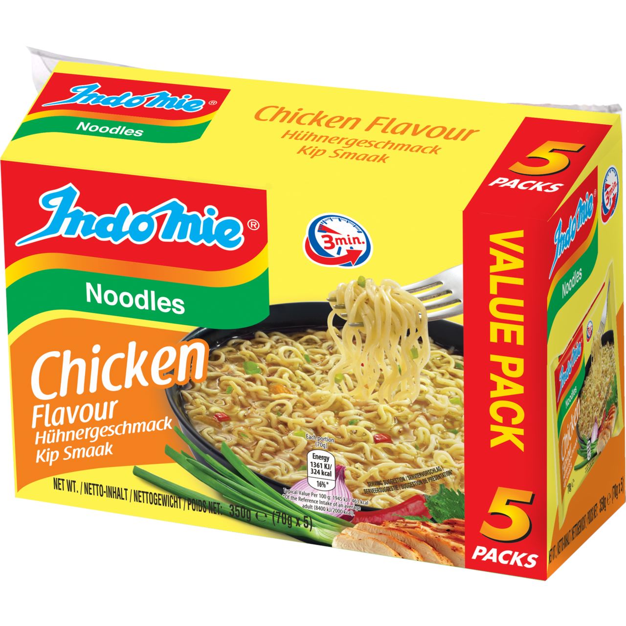 Indomie Chicken Noodles 5 x 70 g