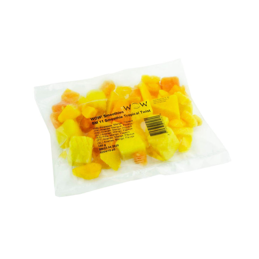 WOW Smoothie Tropical Twist Papaya Mango Pineapple 33 x 150 g