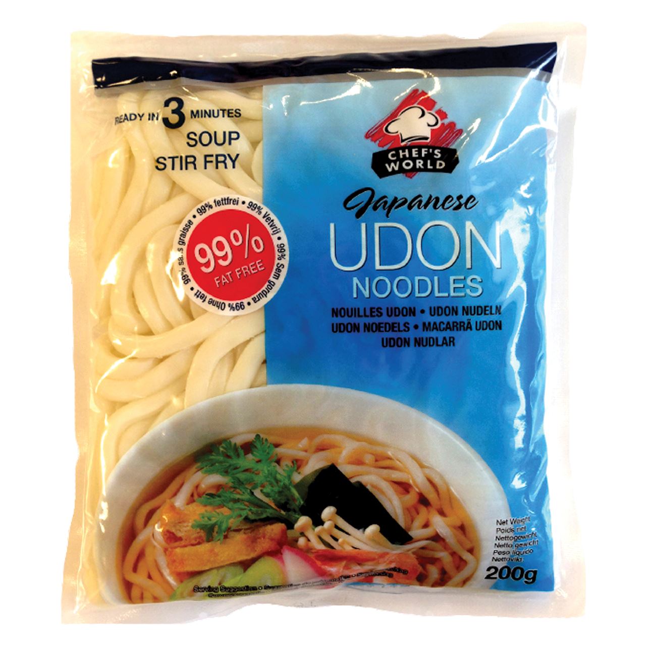 CHEF'S WORLD Japanese Udon noodles 200 grams