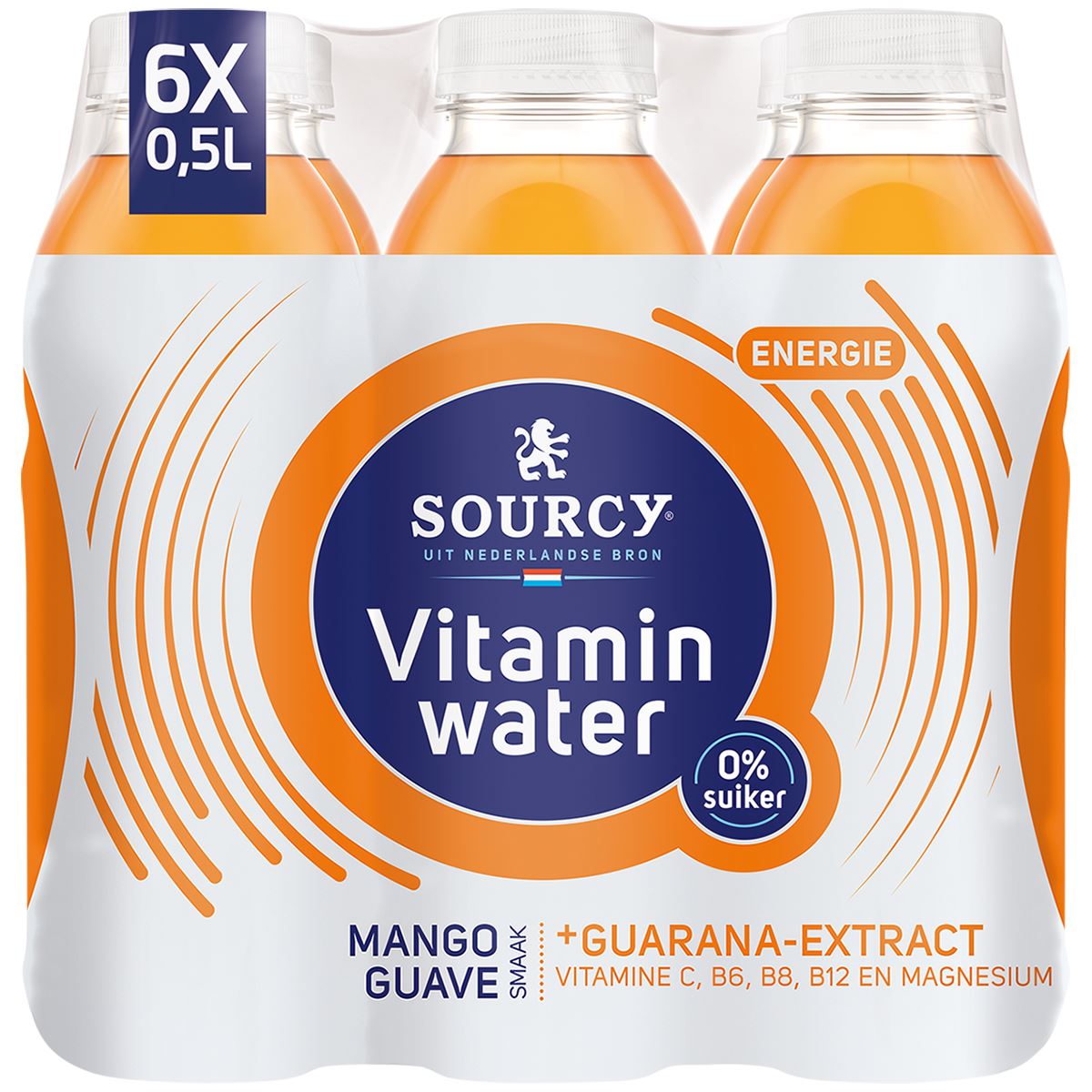Sourcy Vitamin Water Mango Guava sugar-free 6 x 50 cl