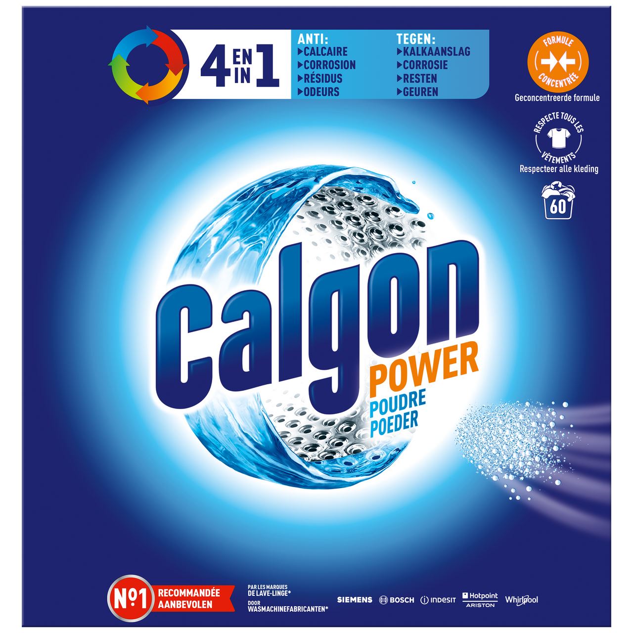 Calgon 4In1 Power Dishwashing Powder 60 washes 1.5 kg