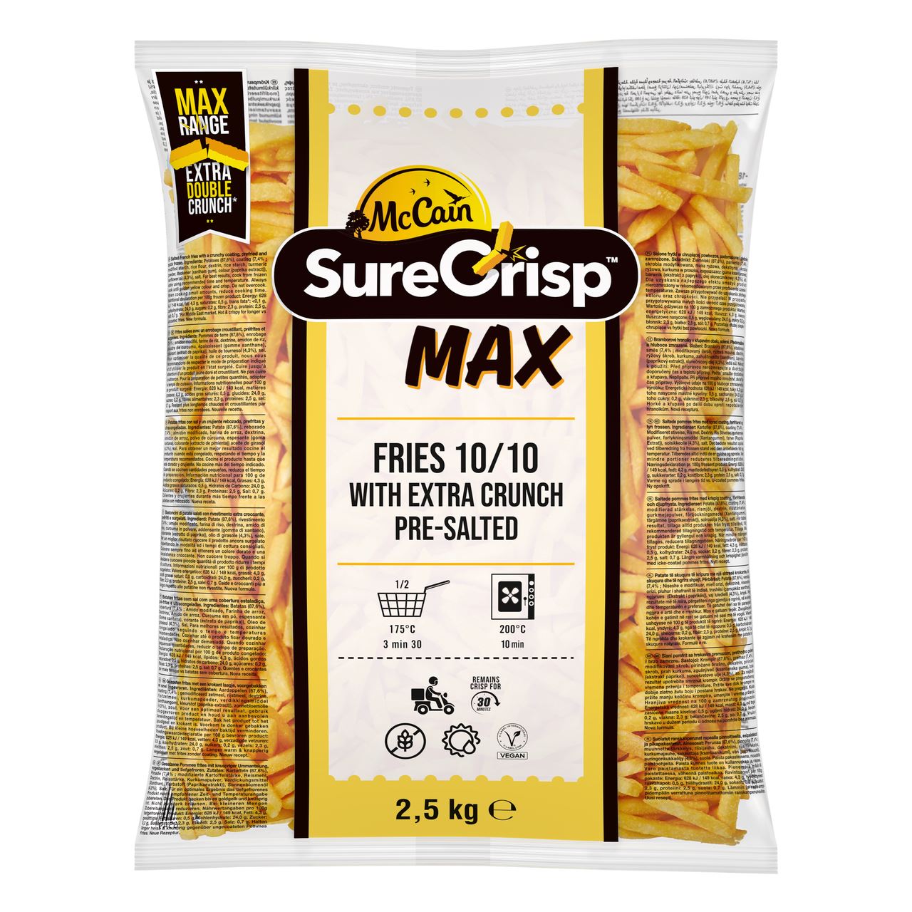 McCain SureCrisp Max 10mm 2.5kg