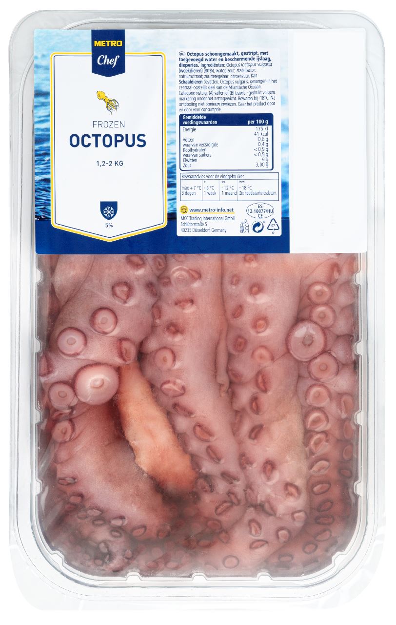 Pulpo Iqf (1.2 - 2.0 Kg) frozen
