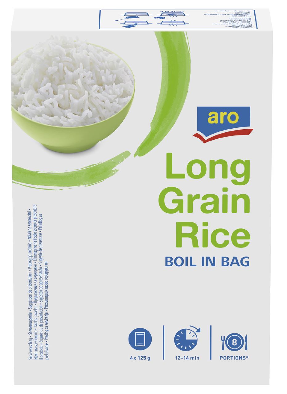 aro Long Grain Rice 4 x 125 g