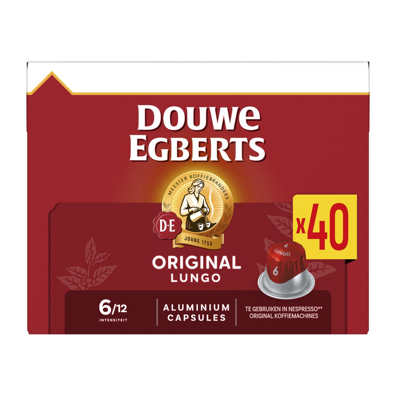 Douwe EGBERTS Lungo Original Coffee Cups 40 pieces
