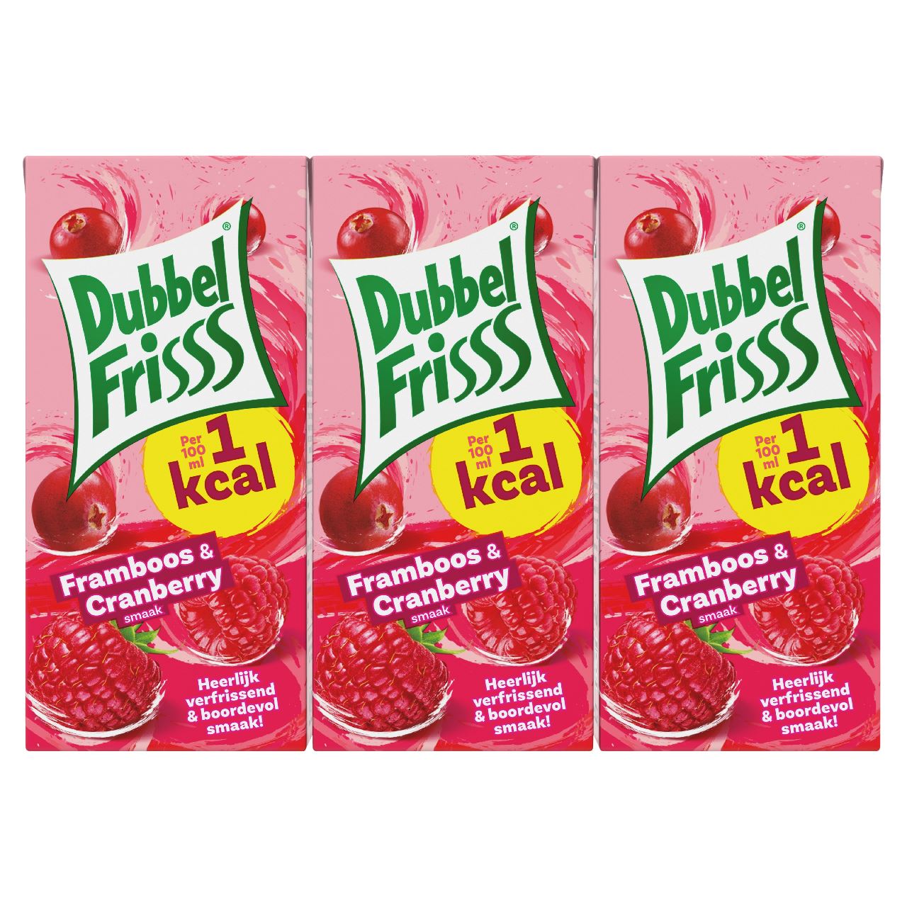 DubbelFrisss 1Kcal Raspberry Cranberry 6 x 20 cl