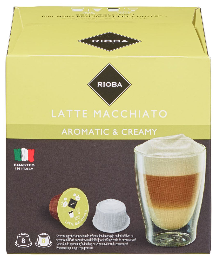 RIOBA Dolce Gusto Latte Macchiato 16 pieces