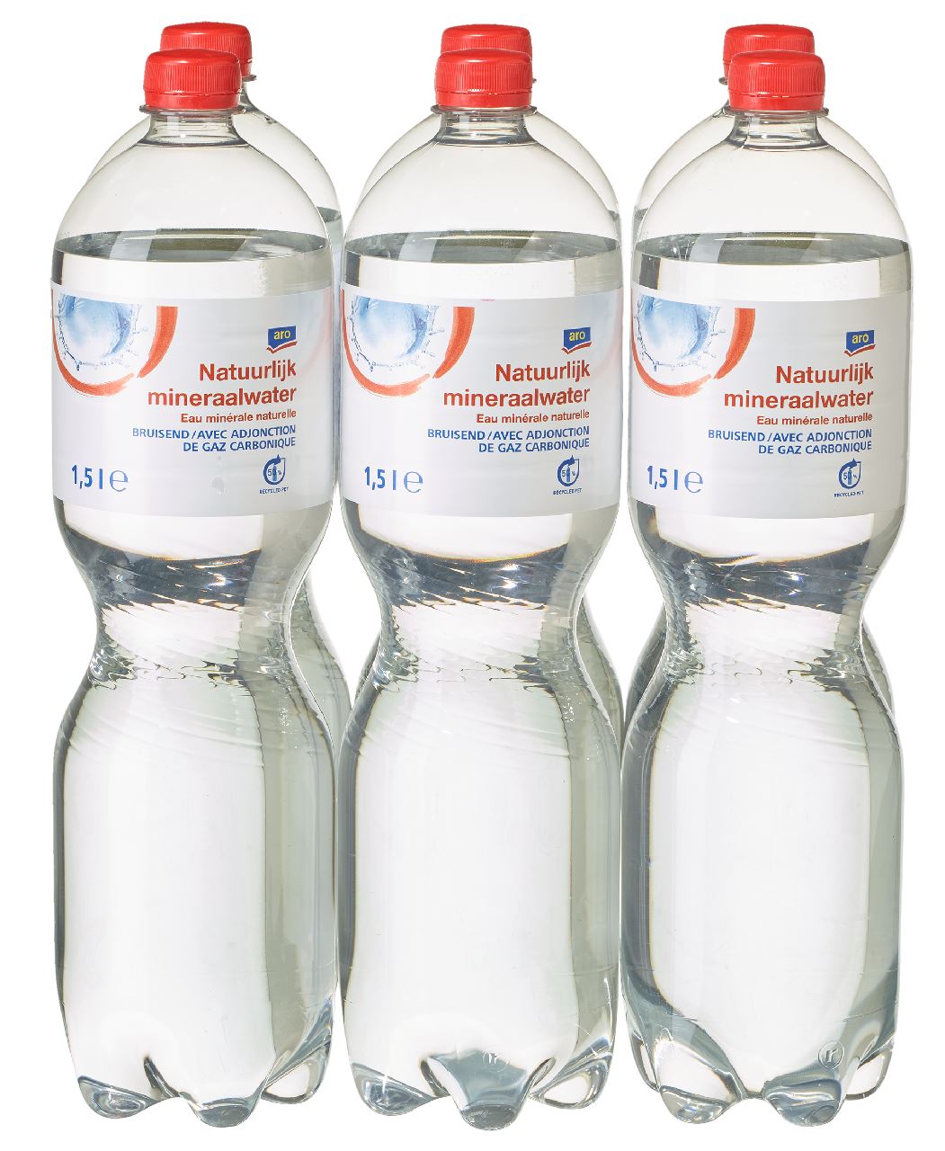 aro Water Carbonated PET 6 x 1.5 l