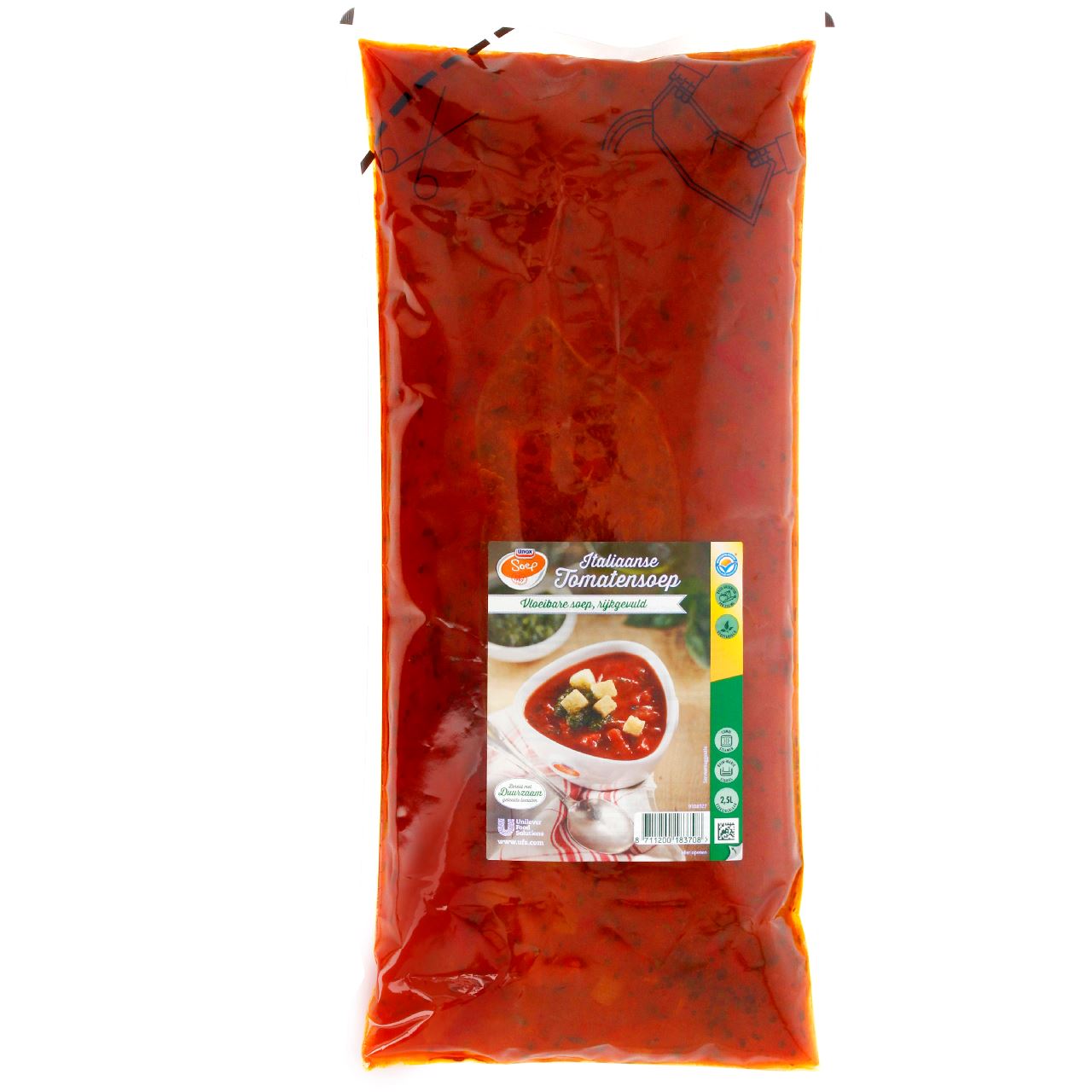 Unox Soup in Bag Italian Tomato 2.5 kg