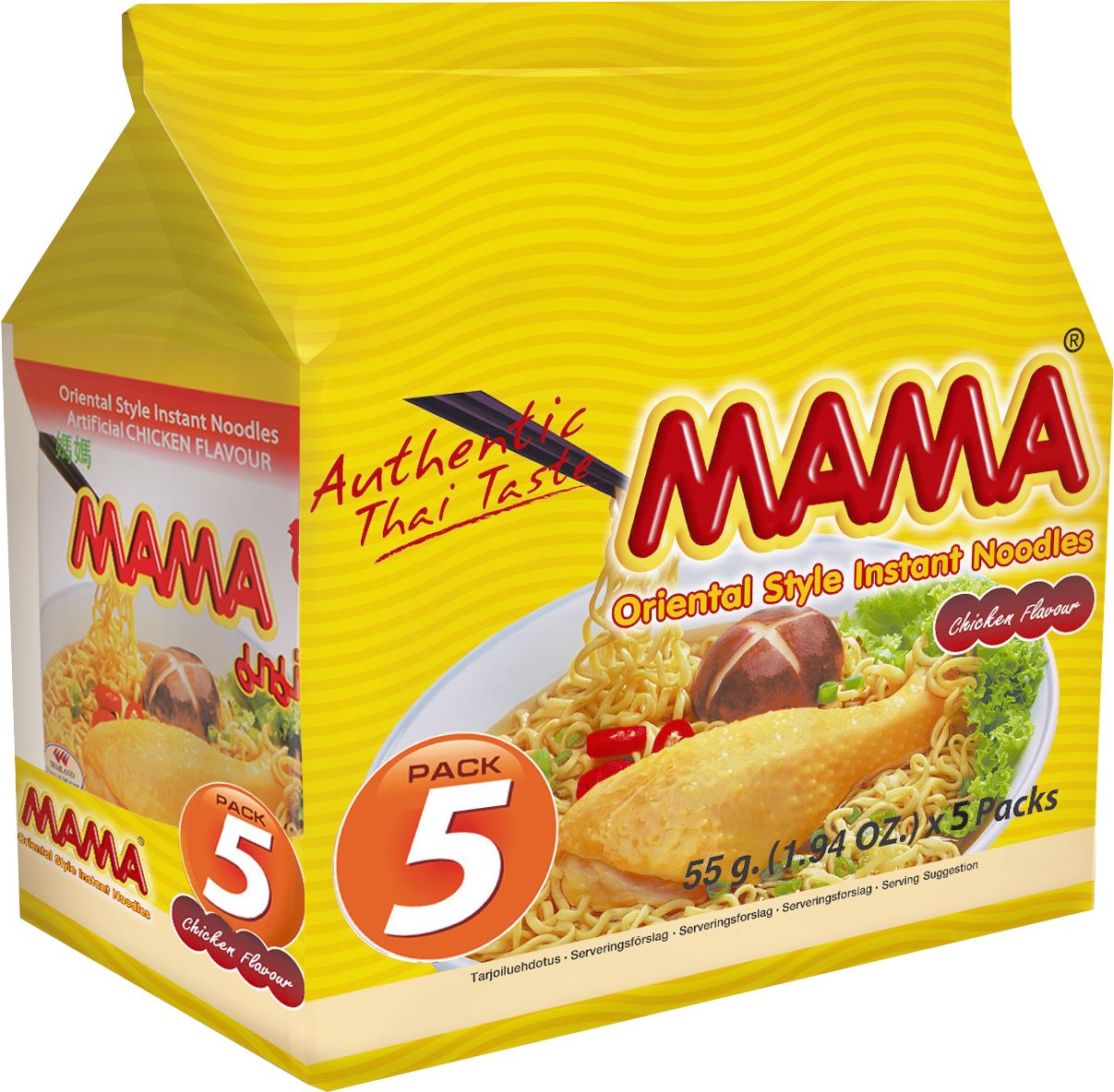 Mama Noodles Chicken 5 x 55 g