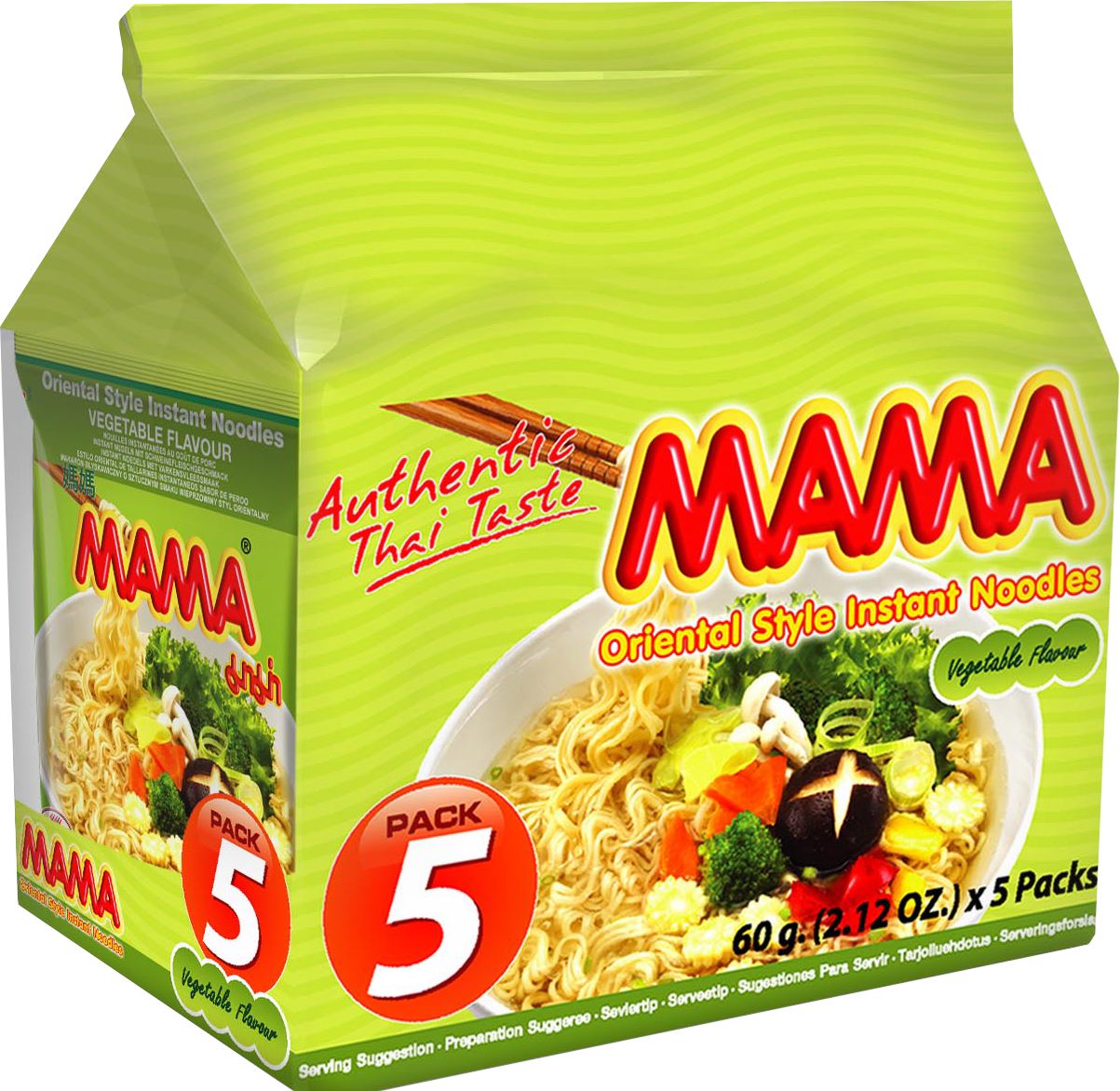 Mama Noodles Vegetables 5 x 60 g