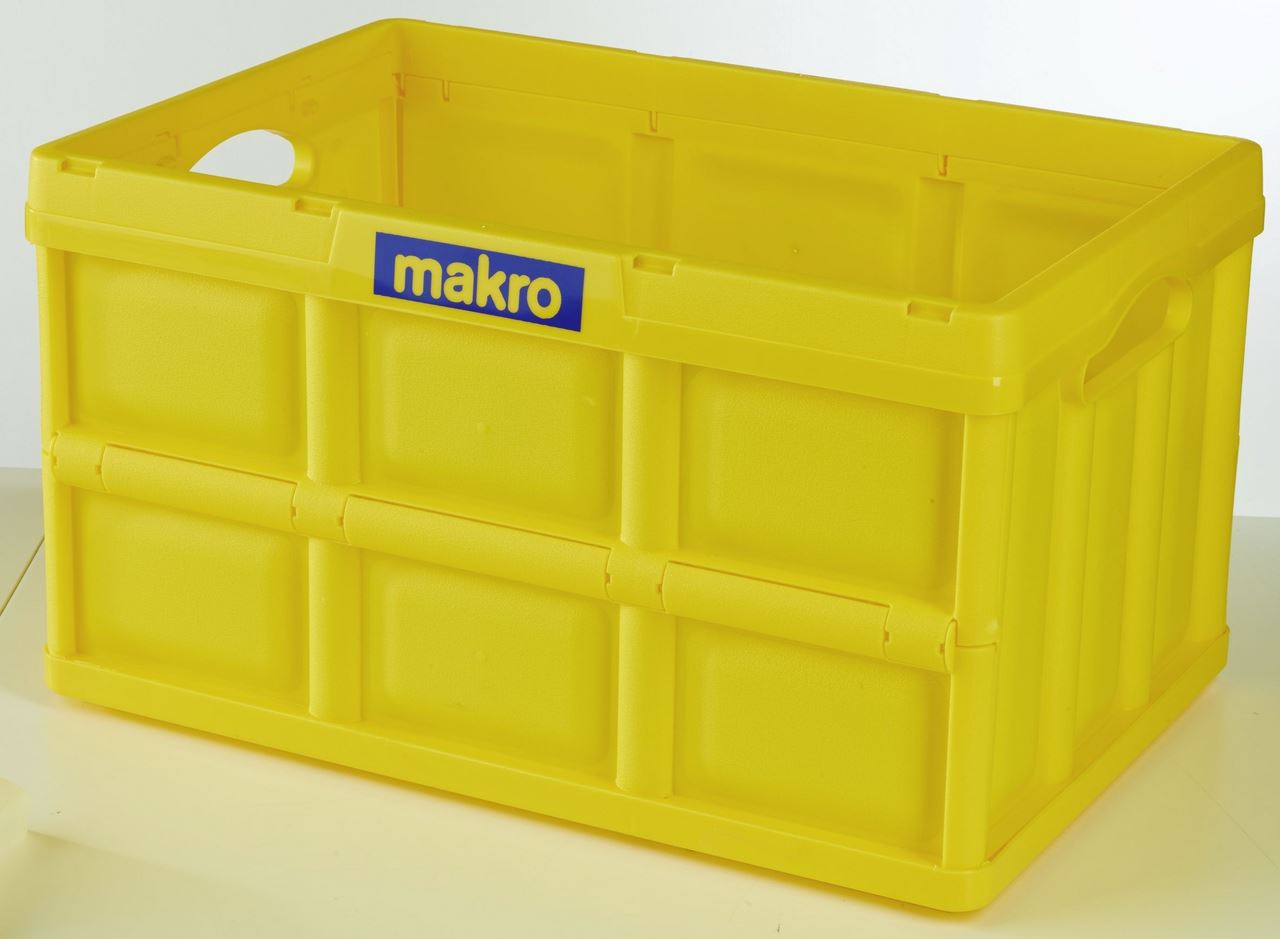 METRO PROFESSIONAL Folding crate 62 l Yellow