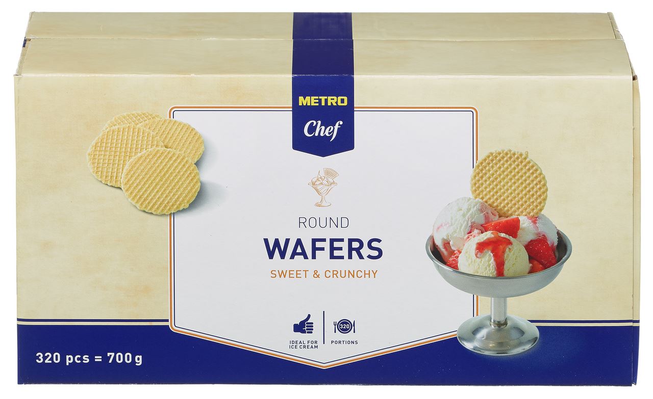Ice cream waffles around 320 pieces 700 g