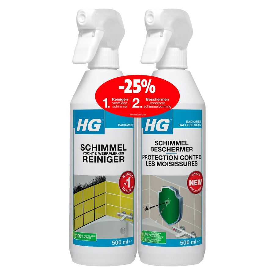 HG Mold Cleaner And Protector 2 x 500 ml