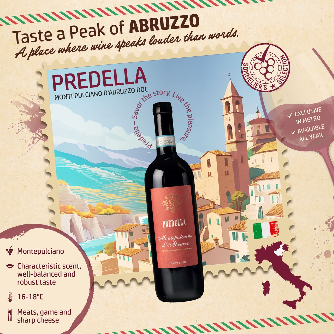 Predella Montepulciano d'Abruzzo DOC 75 cl