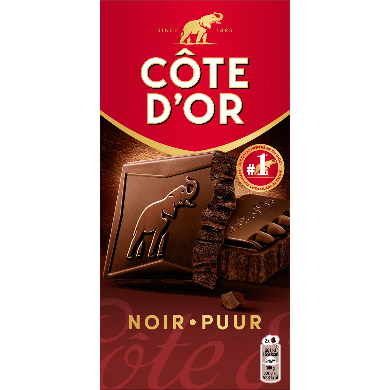Côte d'Or Tablet Pure 180 g