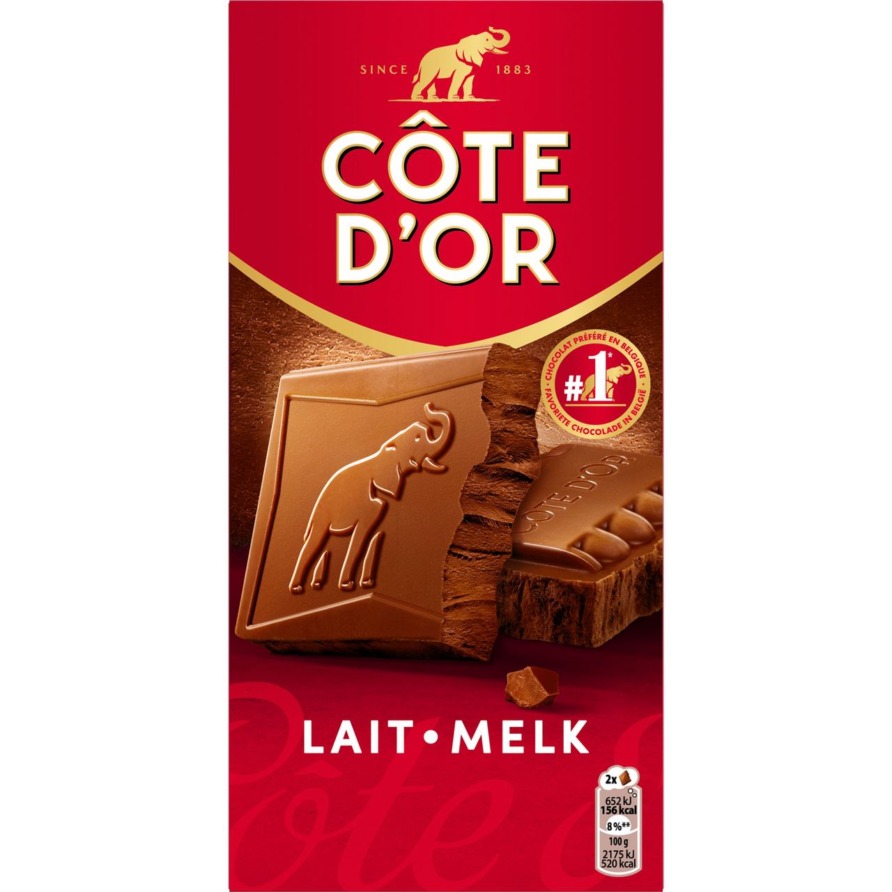 Côte d'Or Tablet Milk 180 g