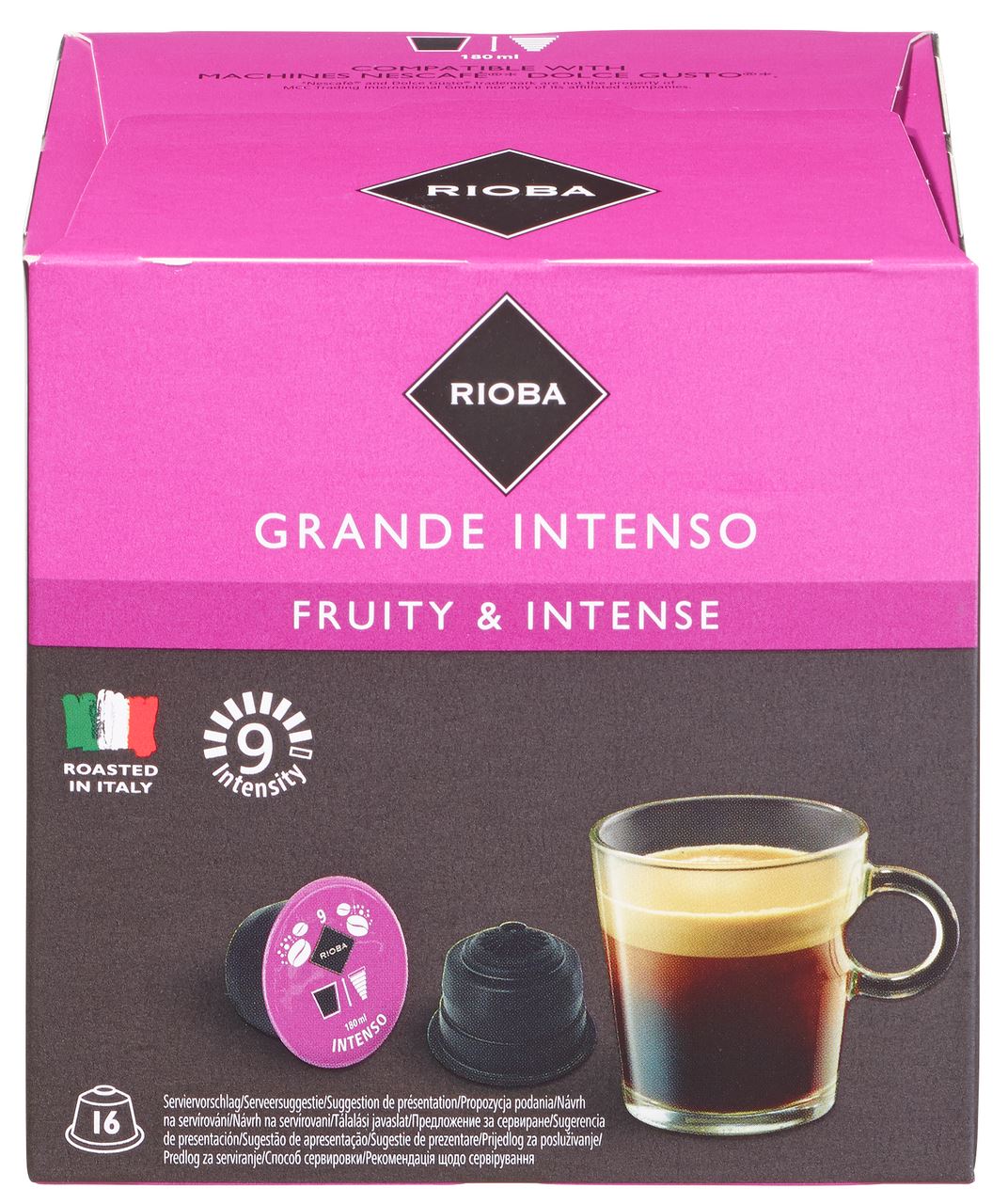 RIOBA Dolce Gusto Intenso Grande 16 capsules