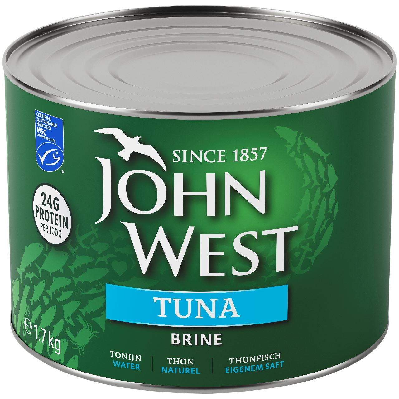 John West Tuna Pieces in Water MSC 1.7 kg