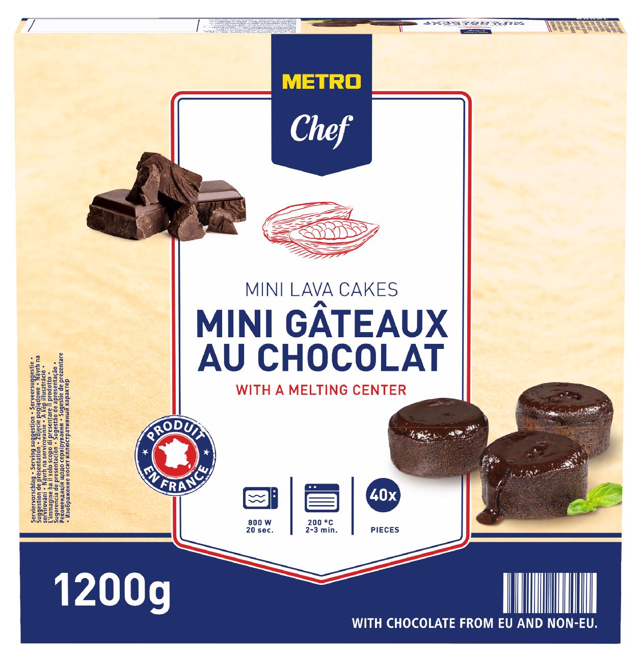 Mini Choco Cakes 40 x 30 g