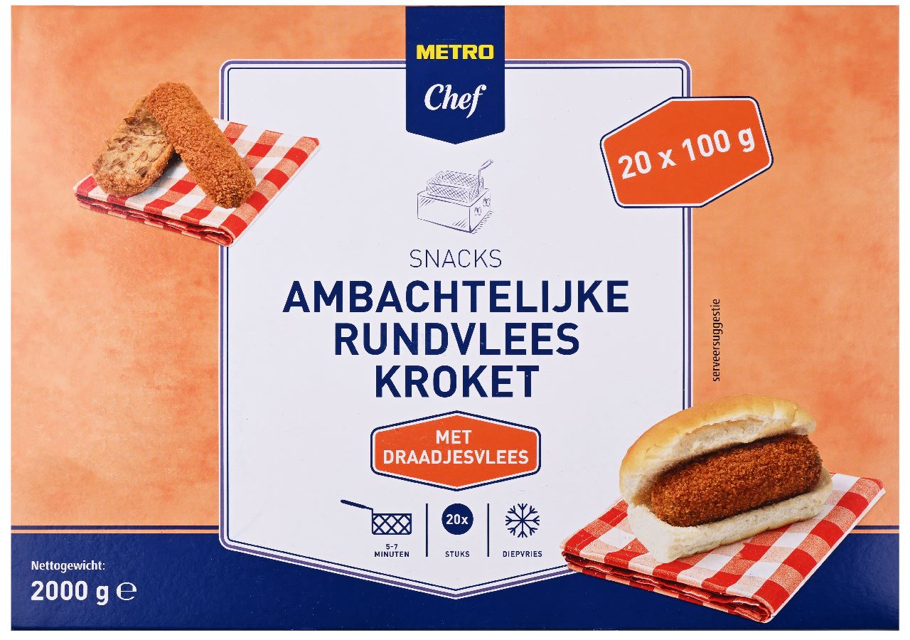 Artisan Pulled Meat Croquettes 20 x 100 g