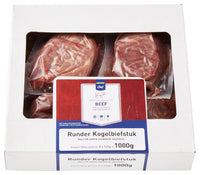 Thumbnail for Frozen beef butt steak 8 x 125 g