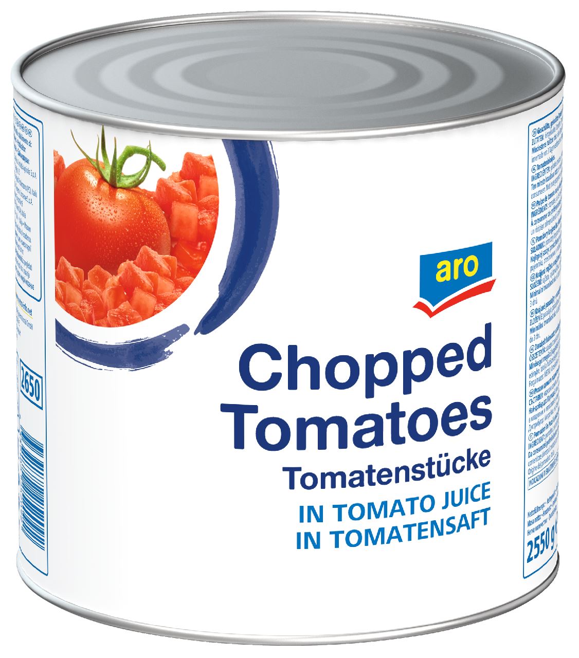 aro Diced tomatoes 2.55 kg