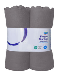 Thumbnail for aro Fleece plaid Golf 200 x 150 cm 2 pieces Anthracite