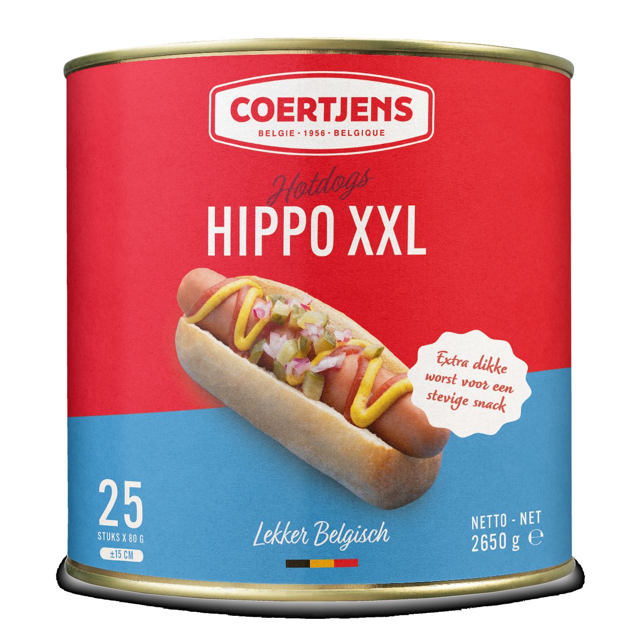 Coertjens Hippo Hot Dog 25 x 80 g