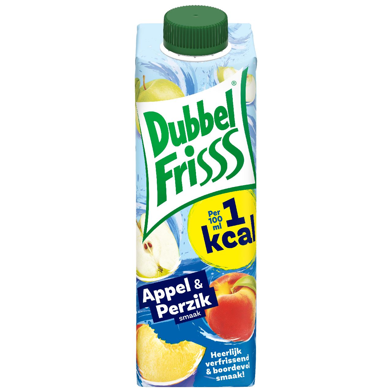 DubbelFrisss 1Kcal Apple-Peach 8 x 35 cl