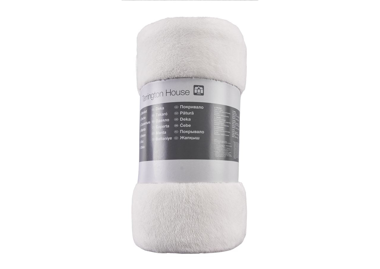 TARRINGTON HOUSE Coral Fleece Plaid 150 x 200 Off White