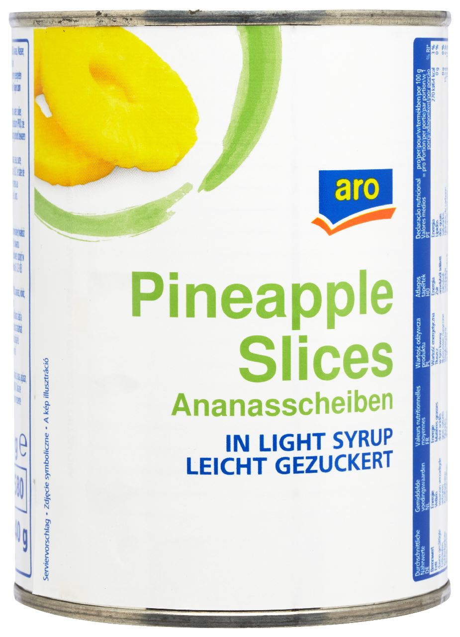 aro Pineapple slices in light syrup 580 ml