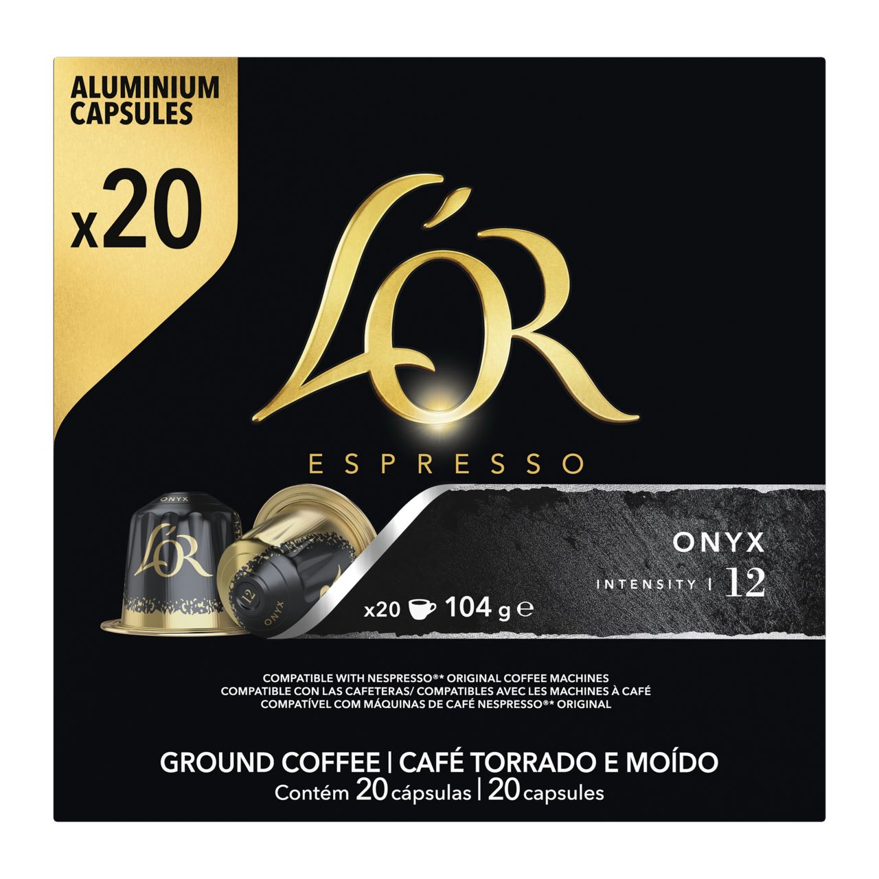 L'OR Espresso Onyx capsules 20 pieces