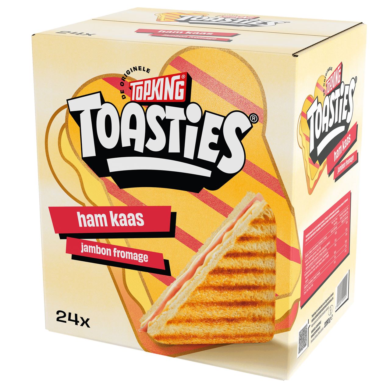 Topking Toasties Ham Cheese 24 pieces 2.28 kg