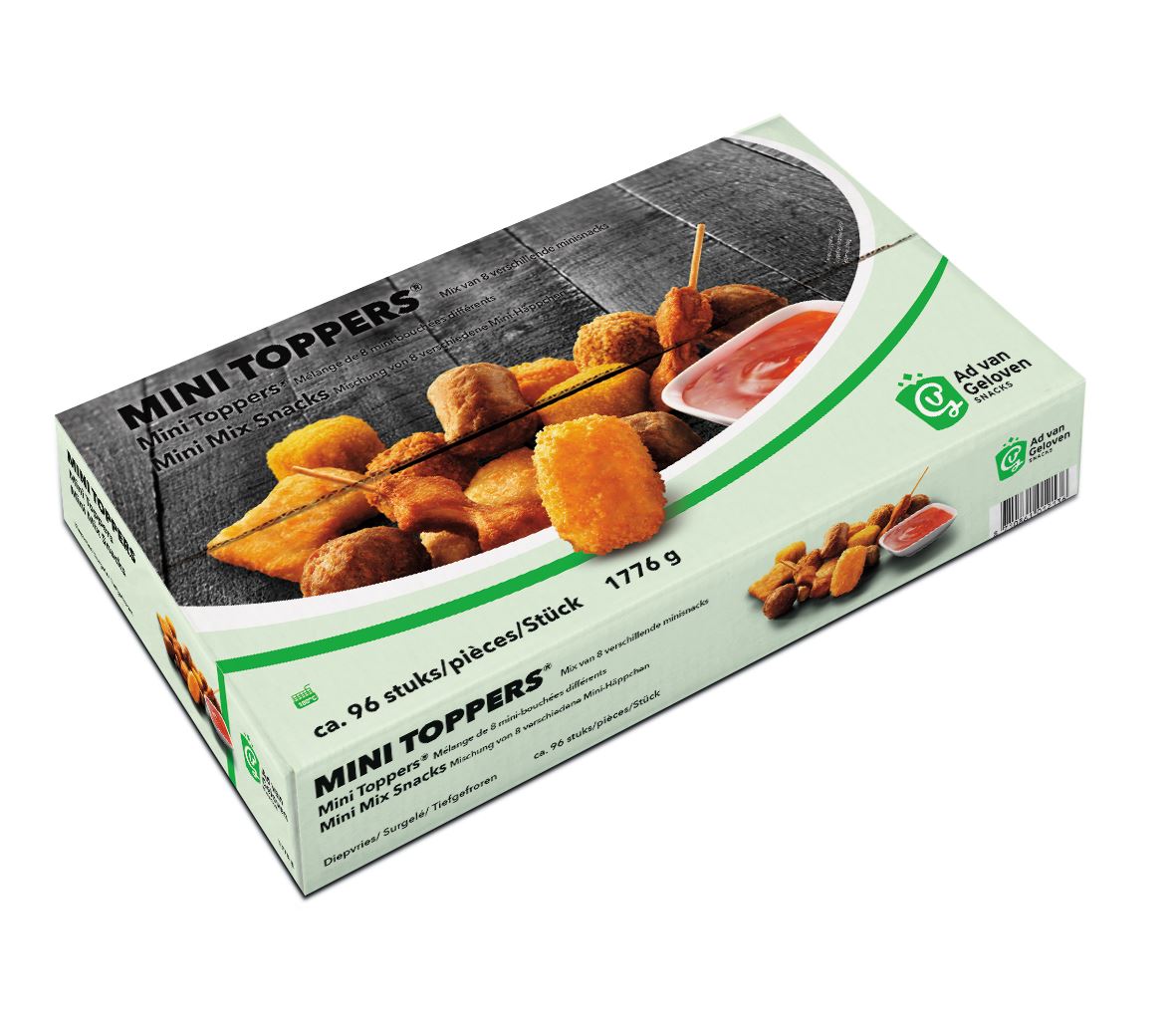 Ad van Geloven Mini Toppers approx. 96 pieces 1,836 kg