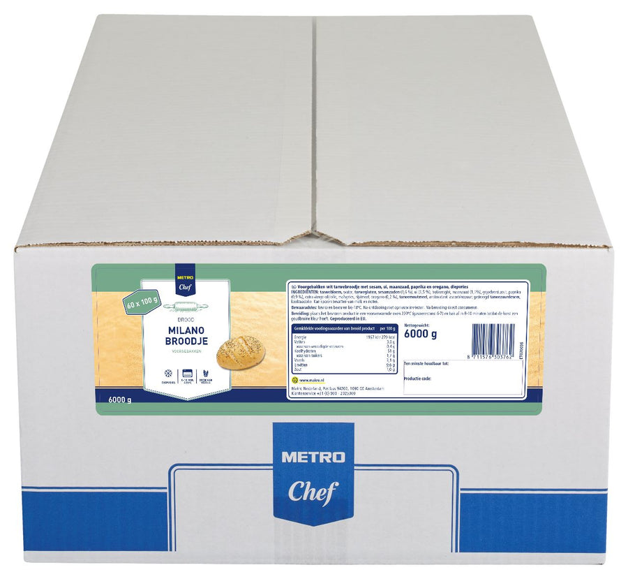 Milano roll 60 x 100 g