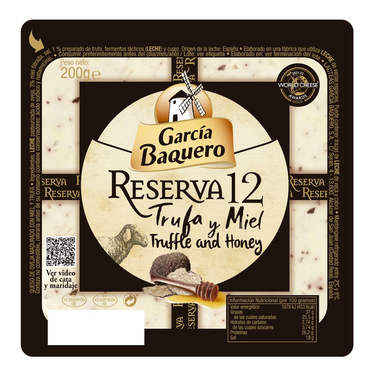 García Baquero Reserva 12 Truffle and Honey 200 g