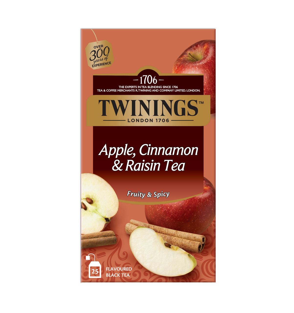Twinings Black Tea Apple Cinnamon Raisin 25 bags 50 g