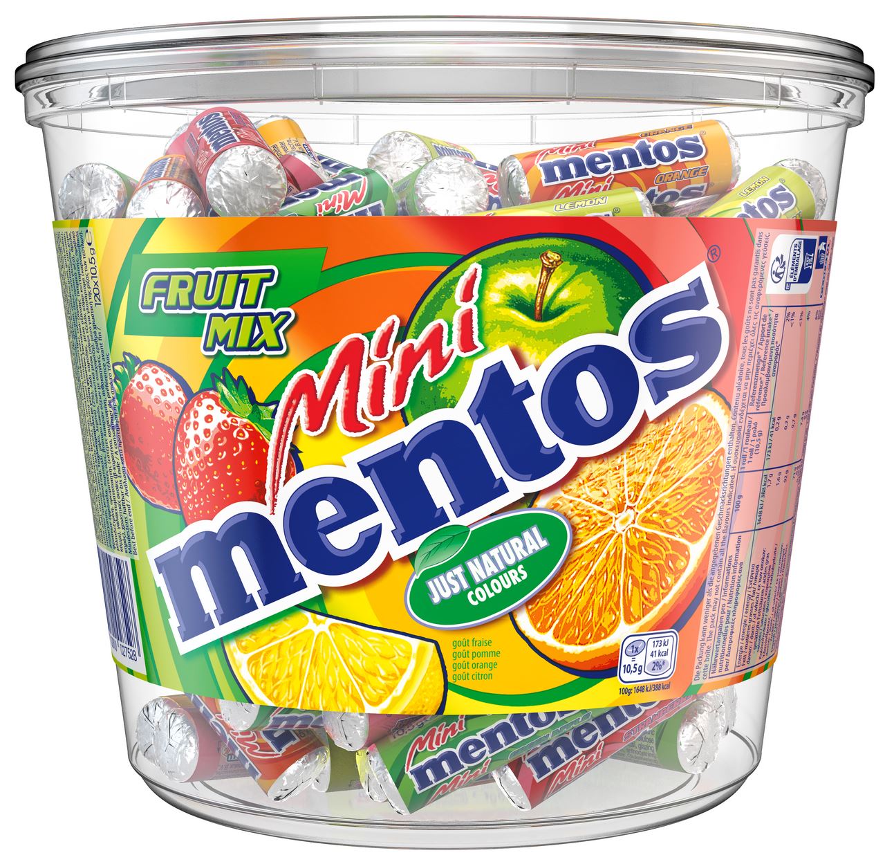 Mentos Fruit Silo 120 pieces 1.26 kg