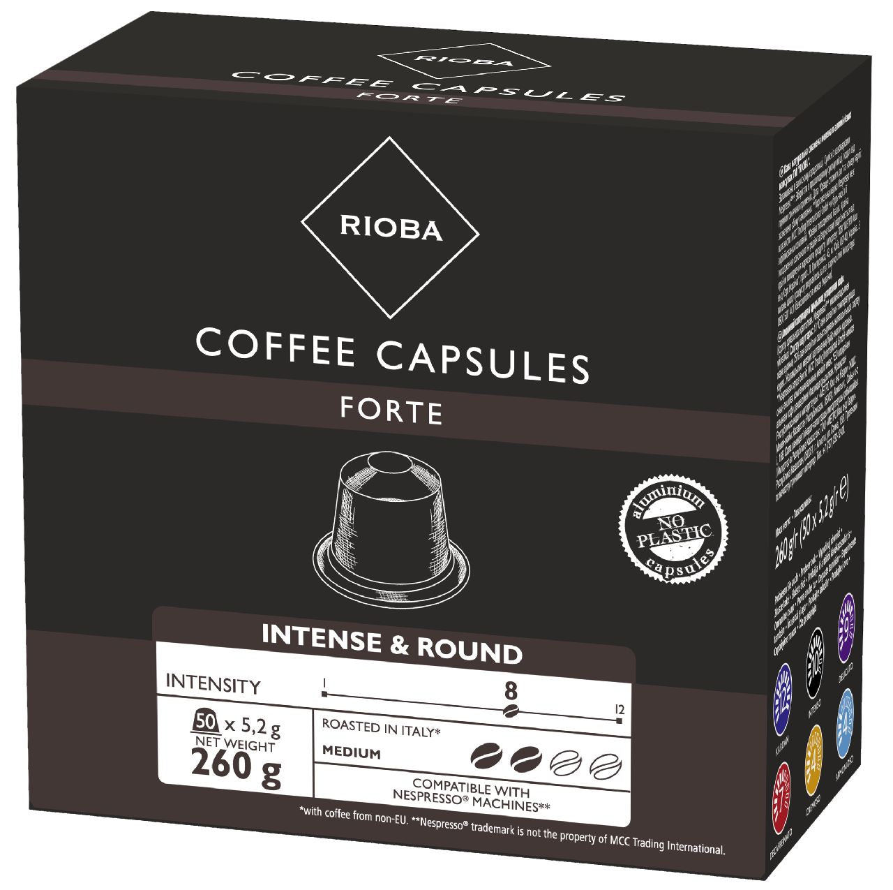 RIOBA Nespresso Forte 50 pieces