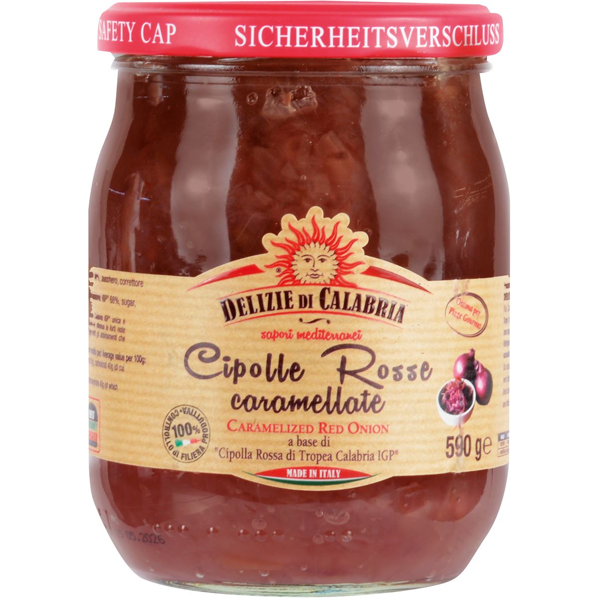 DELIZIE DI CALABRIA Caramelized Red Onion 590 g