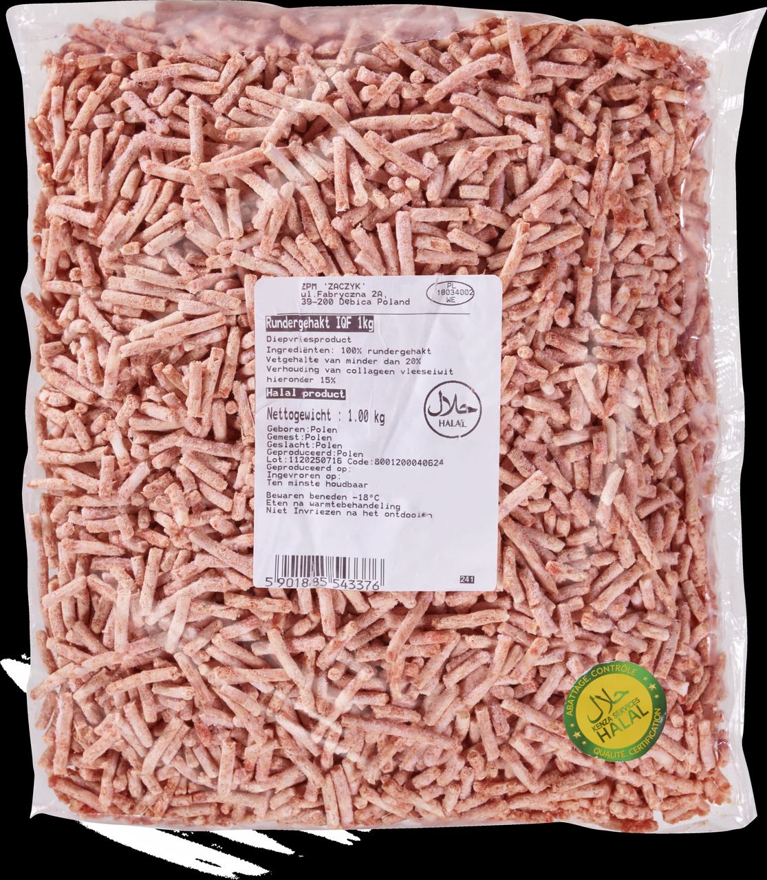 Halal Beef Minced meat frozen 1 kg