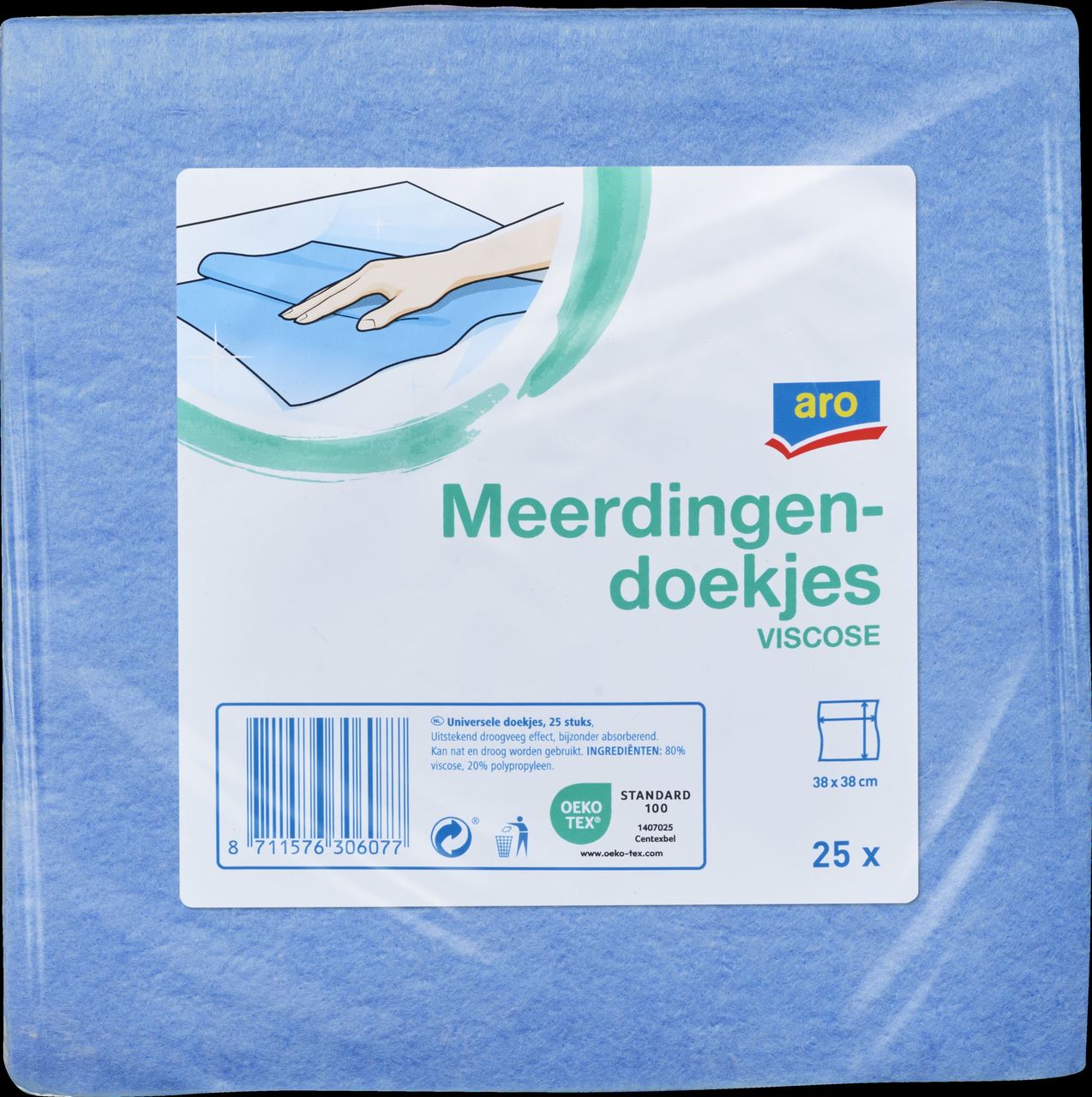 aro Household wipes blue 25 pieces