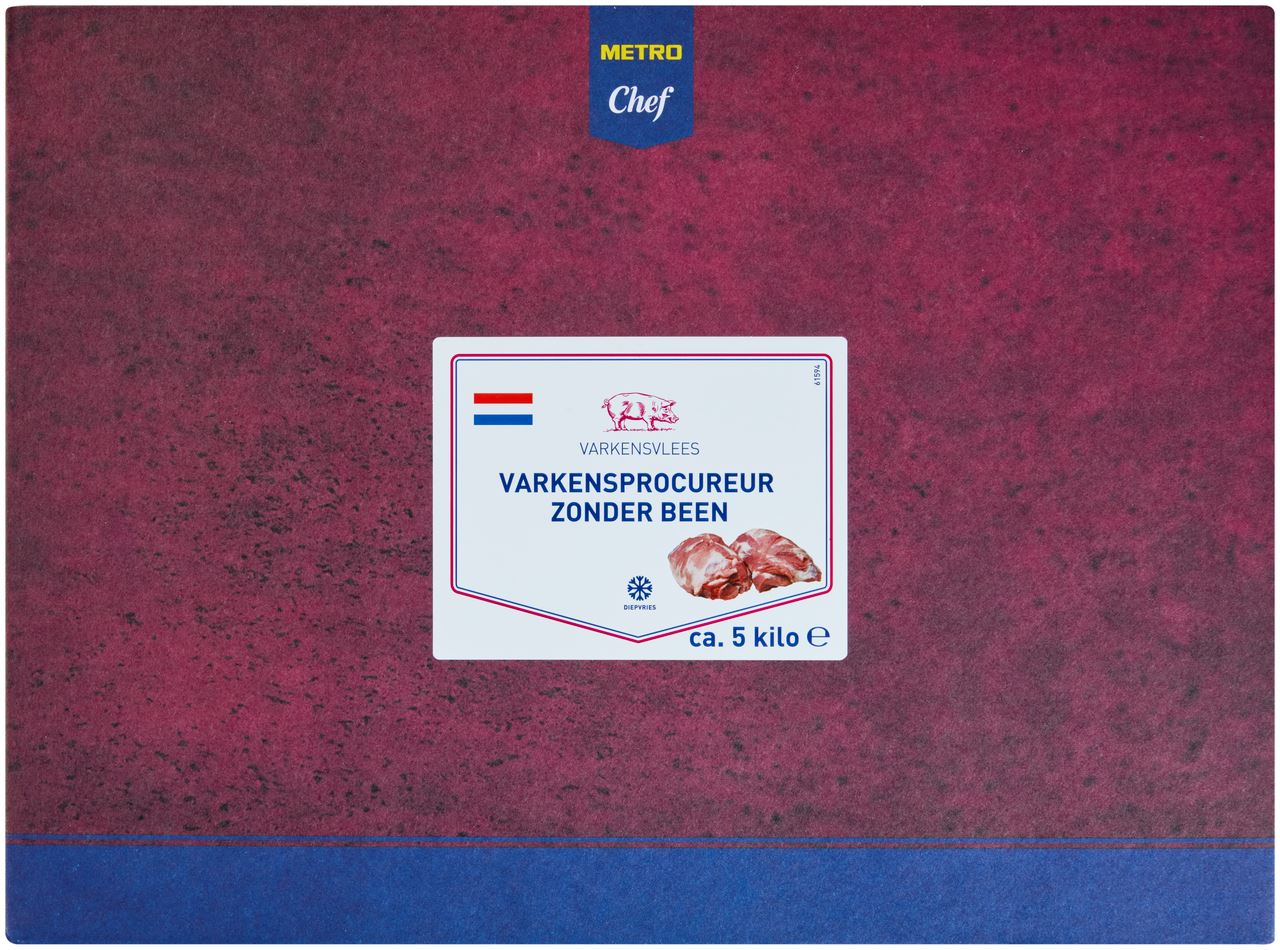 Boneless pork tenderloin frozen vacuum approx. 7.5 kg