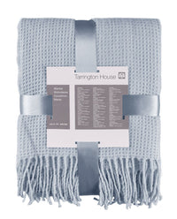 Thumbnail for TARRINGTON HOUSE Waffle Acrylic Plaid 127 x 152 cm light blue