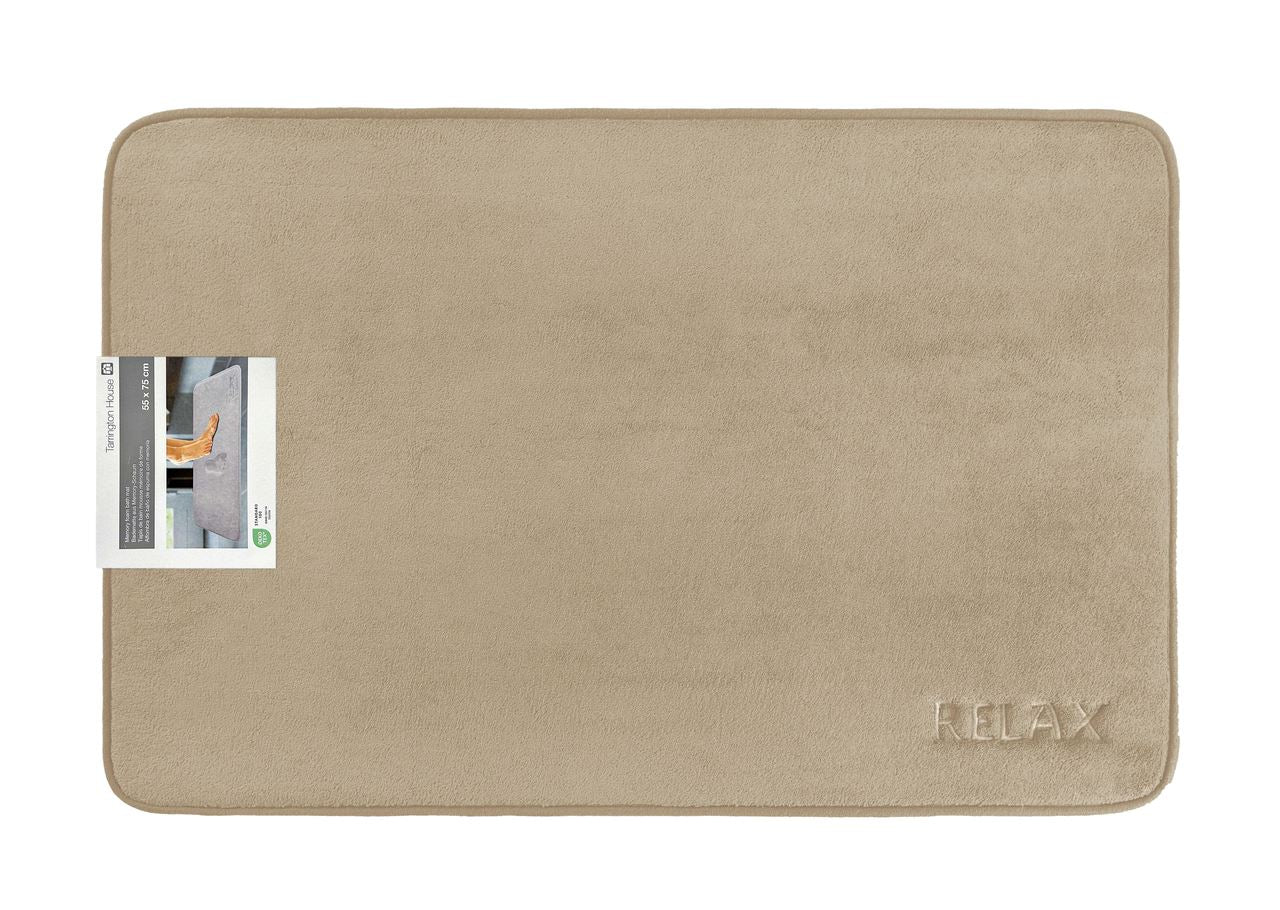 TARRINGTON HOUSE Bath mat Memory foam 55 x 75 cm sand