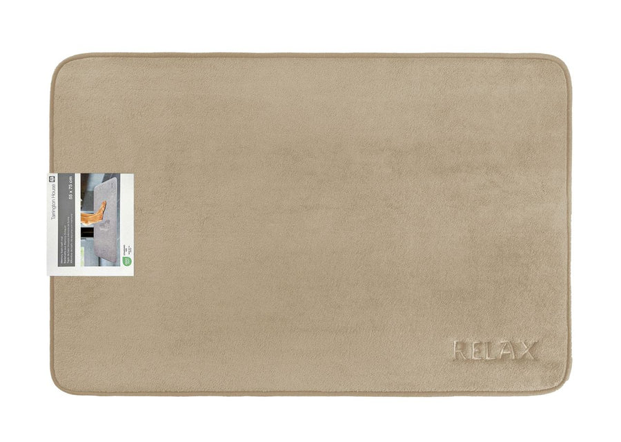 TARRINGTON HOUSE Bath mat Memory foam 55 x 75 cm sand